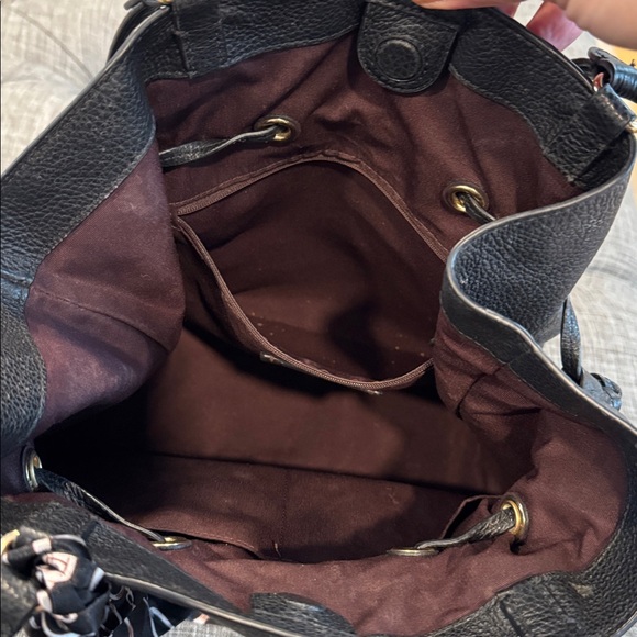 Coach Bag Andy Black Pebbled Leather Logo Tote - Picture 12 of 17